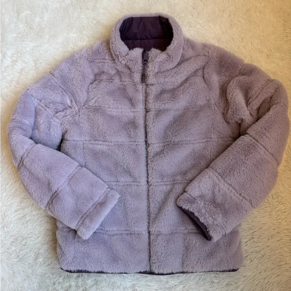 Athleta Girl Reversible Purple Jacket (Size 6) - Picture 2 of 3